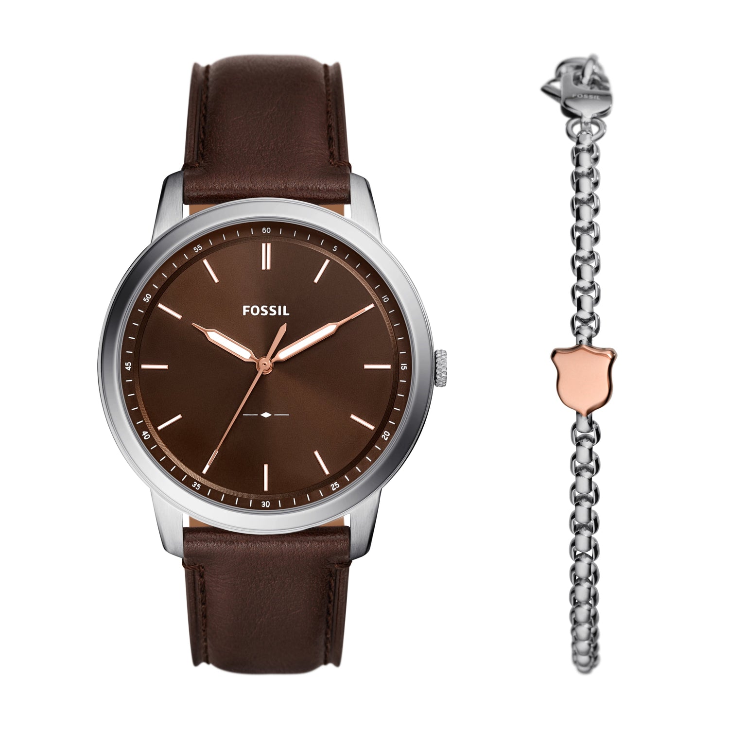 Fossil Men's Neutra Chronograph Brown Leather Watch 44mm and Bracelet Box  Gift Set | CoolSprings Galleria